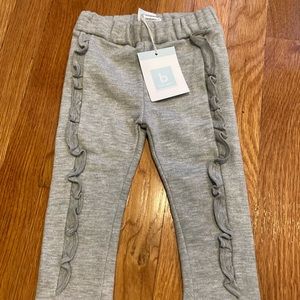 Bella Bliss sweatpants w/ ruffle. NWT